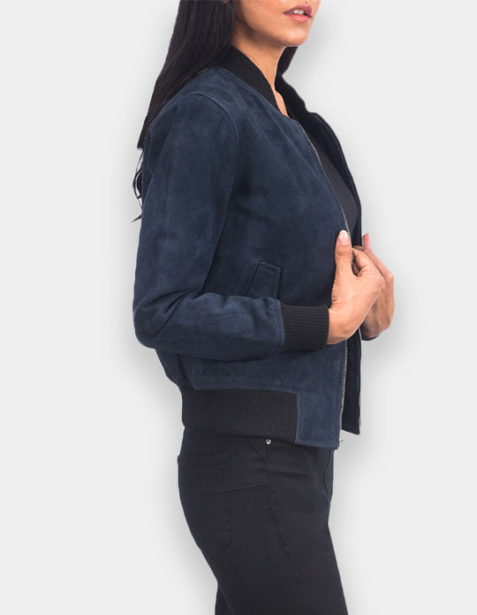 Suede Leather Jacket Handmade Women Suede Jacket Genuine Leather Jacket Biker Jacket Motorcycle Jacket For Women